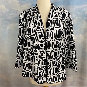 Dress Barn Black & White Blazer 14/16